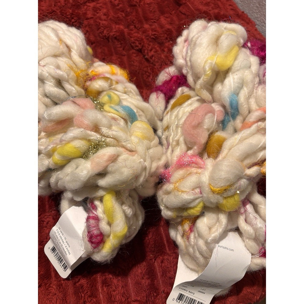 NWT 2 Skeins Knit Collage Purl Soho Yarn Cosmic Ray 68yds 8oz Wool Silk Mohair